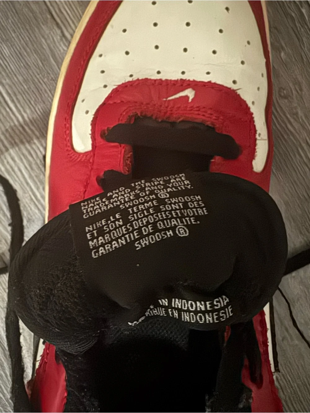 2016 Nike Air Force 1 ‘Gym Red’ Low Top Sneakers in Red, White & Black